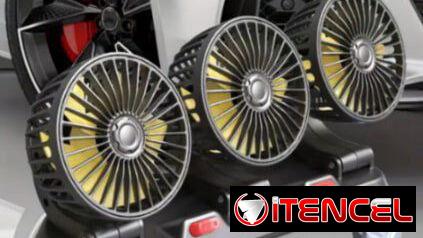 📞53884600.🎇 Ventilador USB para Auto de Tres Cabezas🎇 Mensajería disponible.🚴