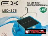 Lámpara recargable con panel solar