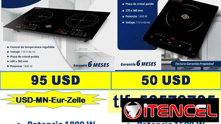 COCINAS INDUCCION (1 y 2 Hornillas)/ TLF 56579735/(USD-MN-Eur-Zelle)/Garantía 6m/ Transporte (Costo Adicional)