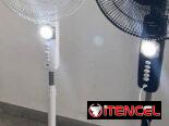 Ventilador Recargable 16 pulgadasde de Pedestal marca Milexus Batería Litihum duración 8 horas Precio $85 USD Transporte