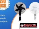 Dos ventiladores 16″ de pie RECARGABLE