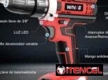 Taladro tornilladora inalámbrico 2 baterías 21v.  40 USD