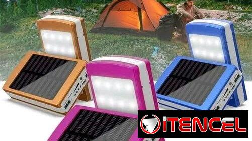 El producto es un banco de energía solar portátil utilizado.