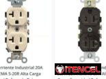 Toma Tomacorriente Industrial 20A 125V NEMA 5-20R Alta Carga Seguridad Reforzada