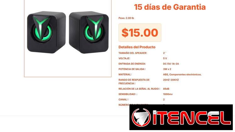 Potencia de 3W x 2 define a las Bocinas para PC RGB FT-25-1 eficientes VPT#-0046