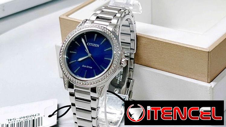 RELOJ CITIZEN ECODRIVE CLASSIC DE MUJER (EM0940-54L) NUEVO A ESTRENAR , 34MM EN ACERO INOXIDABLE , OFERTON  58049738