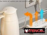☎️53544655 🛵 Entrega Disponible ⭐ TESSAN Extensión Eléctrica con USB – Regleta Multitoma⭐