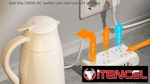 ☎️53544655 🛵 Entrega Disponible ⭐ TESSAN Extensión Eléctrica con USB – Regleta Multitoma⭐