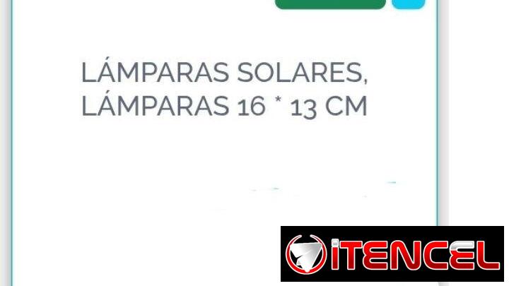 Lámpara Solares16×13cn