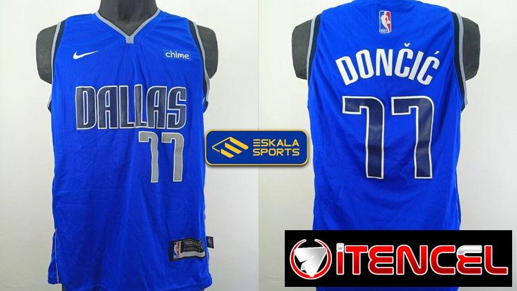 CAMISETAS DE BASQUET NBA DE DALLAS DE DONČIČ AZUL