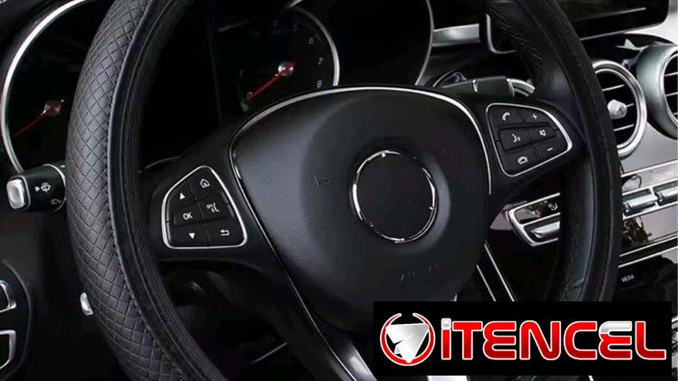 Forros protectores negros  antideslizante para volante de autos./ Amplificador Bluetooth ZK-MT21 de 2.1 canales.