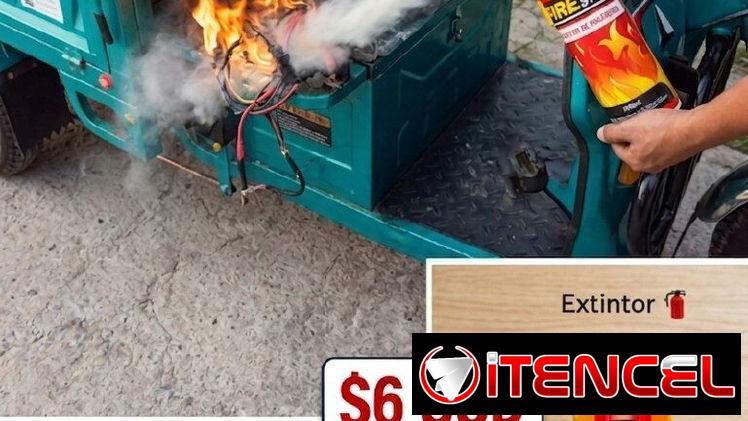 Extintor. Para autos y motos.