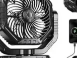 45USD Excelente ventilador portátil con mas fluidez de aire al poseer dos paleta con una autonomía de 5 a 36 horas