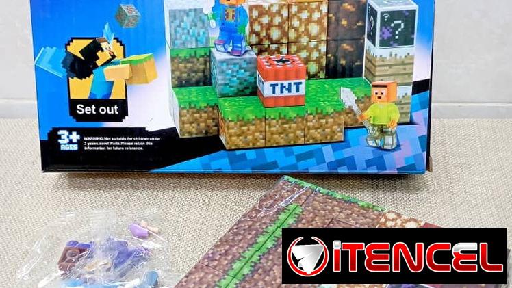 Bloques de minecraft y lego