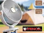 Ventilador Grande de 12 Pulgadas, Ventilador Portátil Mejorado de Escritorio con 5000mAh y Oscilación Automática de 135°