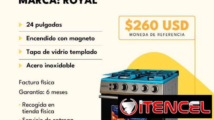 Cocina de gas con horno