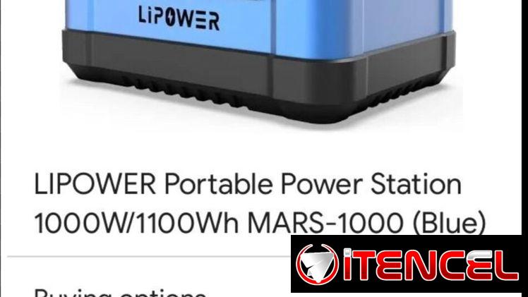 Estación de energía LIPOWER MARS 1000