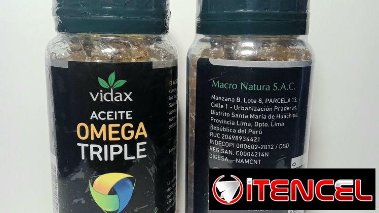 Suplemento Triple Omega 100 capsulas