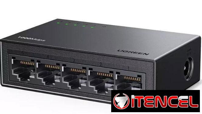 Switch Ugreen CM833 5 puertos sellado caja a gigabi 0km garantia somos tienda fisica vedado millones occiones al whatsa