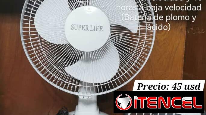 Ventilador recargable