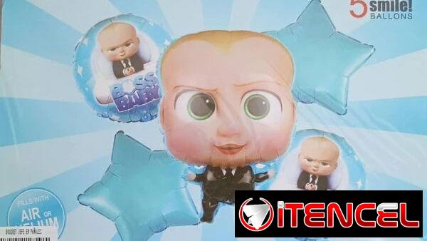 Set de 5 Globos Bebe Jefazo M1(TPÉx)
