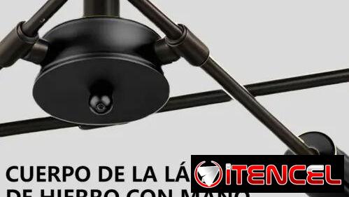 🏠💡 JUDENG N6368 – LÁMPARA SPUTNIK 6 LUCES | SEMI EMPOTRADA | 55 USD