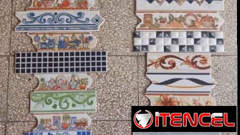 Losa de pisó y azulejos, cenefa de cocina  , bloque de cristal entre otras cosas más