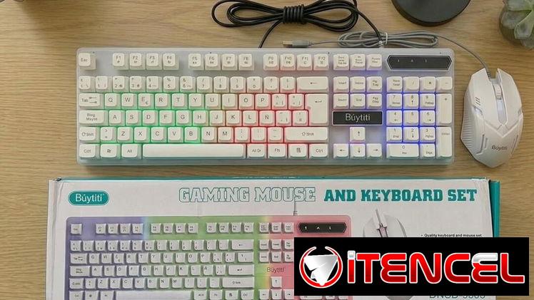 Kit de teclado  y mouse RGB