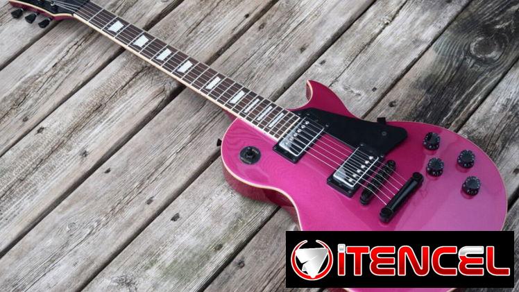 Electric Guitar Mahogany Body Maple Top Metallic Magenta (Groove Canadian Brand)