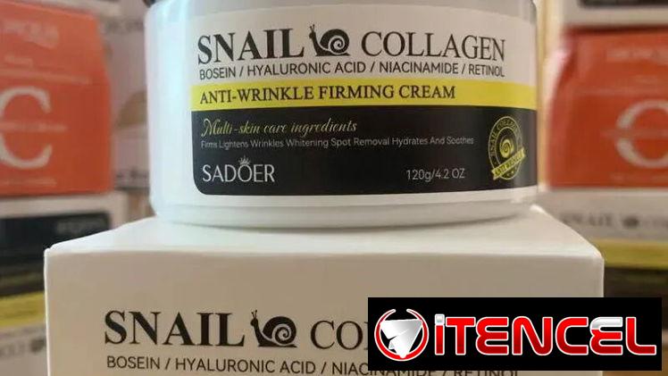 Crema de colágeno y baba de caracol