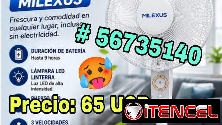 Ventiladores Recargables Milexus
