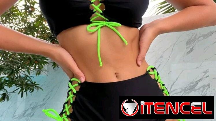 Trusa shein bikini tallas grandes L y XL tiro alto