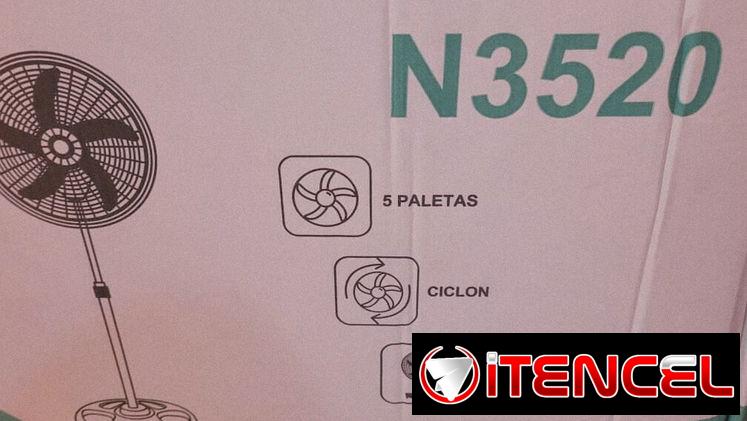 🌪️Ventilador de Pie, 18″ pulgadas. Nuevo. Ciclón.   ⚙️Potencia motor : 60 W ◼️Color : Negro