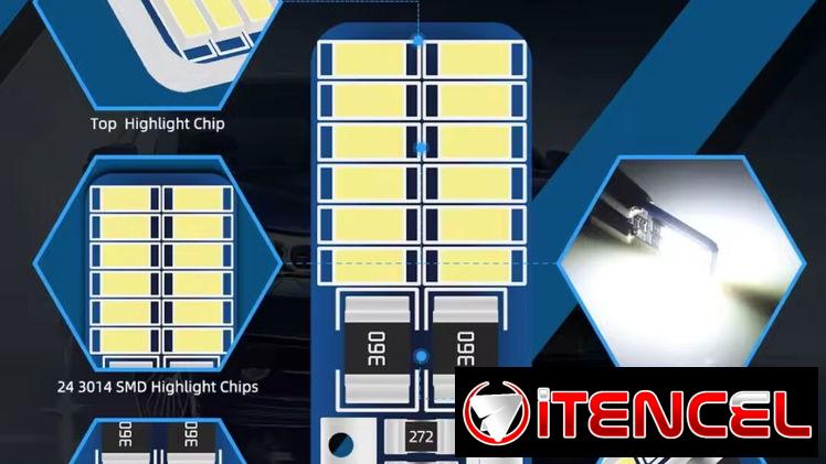 Bombillos LED de cola de pescado  sueltos a 1 USD calidad para stop, intermitentes, posición pizarra.