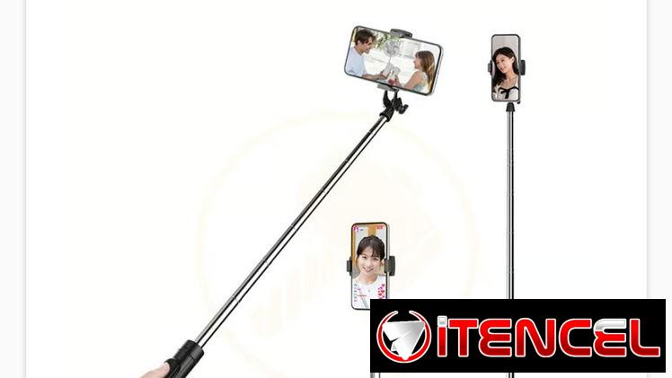 Palo Selfie 2 en 1 con Trípode y Control Remoto Bluetooth para Influencers