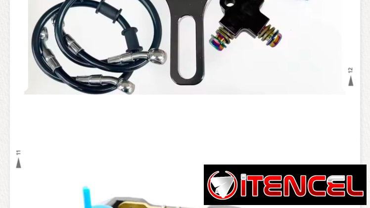 Juego de Pinzas rpm dobles y delantera total doy 3 pinzas con sus soportes el doble trasero y el delantero y todos sus c