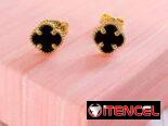 LM Joyeria. Aretes Van Cleef originales oro 10k.  Incluimos garantía. Precios en cada foto. Mensajería disponible.