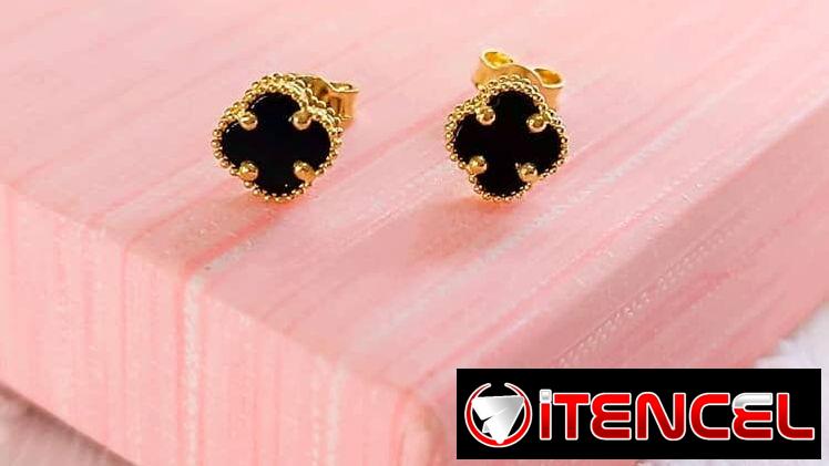 LM Joyeria. Aretes Van Cleef originales oro 10k.  Incluimos garantía. Precios en cada foto. Mensajería disponible.