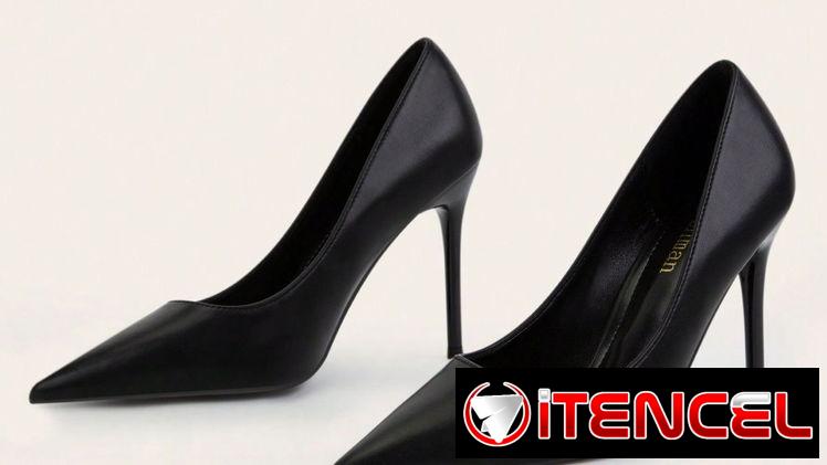 Tacones color negro #39, Zapatos altos elegantes