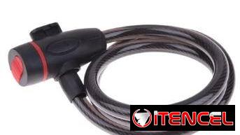 ACEPTO CUP ⊂⁠(⁠◉⁠‿⁠◉⁠)⁠つ… CANDADO de cable Cadena Seguridad Para Bici O Moto 1.1m Y 2 Llave …-5-921-57773