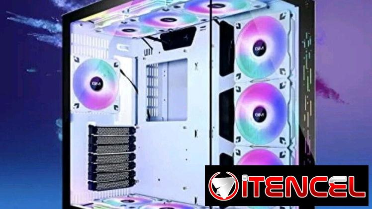 Chasis GYM GM1 tipo pecera con sus 10 fanes argb y controladora nuevo en caja-200usd
