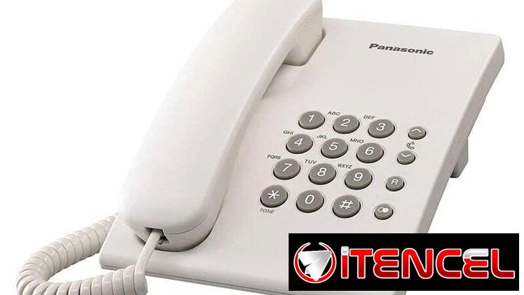 **FIJO ALÁMBRICO** FIJO ALÁMBRICO DE UNA LÍNEA (1 LÍNEA TELEFÓNICA) / TELEFONO BLANCO PANASONIC – KX-TS500LX1W
