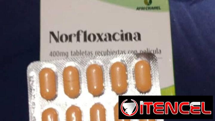 Venta de Norfloxacino. Blíster de 10 tabletas de 400 mg en 4000 pesos