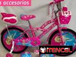 Bicicletas medida 20 con accesorios para niñas y niños
