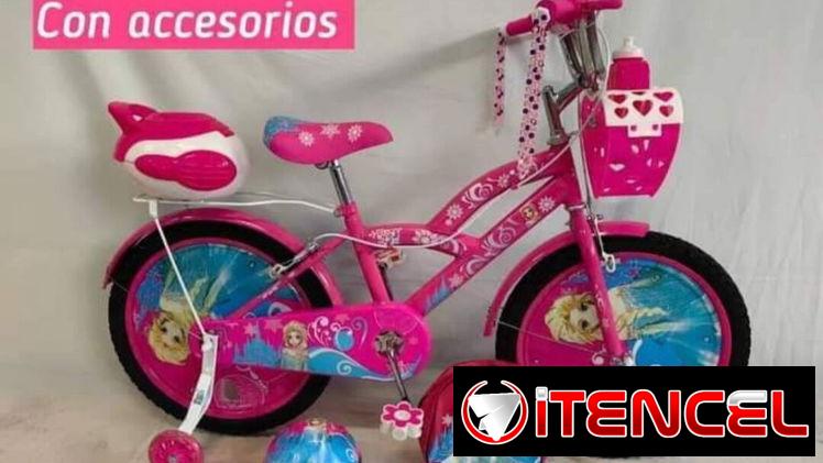 Bicicletas medida 20 con accesorios para niñas y niños
