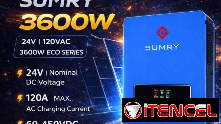 🔥 *INVERSOR SOLAR SUMRY 3600W 🔋*  totalmente nuevos