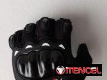 Guantillas negras para motocicleta