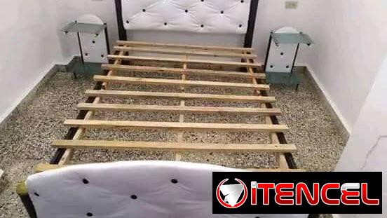 Cama tapisada de tubo. Entrega a domicilio sin costo adicional en toda la Habana.