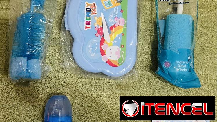 Biberones engomados 4 y 8 onz y tetes de miel