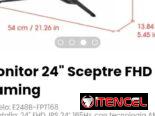 Monitor 24″ Sceptre FHD Gaming Modelo: E248B-FPT168
